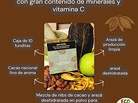 Xao, infusión de nibs de cacao y Araza deshidratado